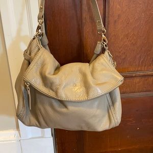 Kate Spade gray purse, worn